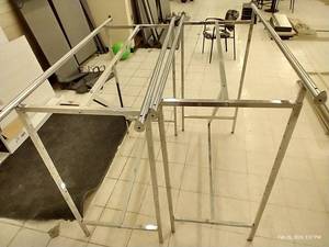 lot 400 image: Two Double Pole Clothing Racks