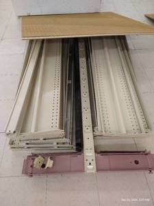 lot 402 image: Peg Board Shelving System