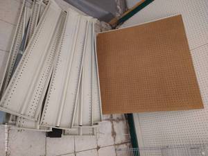 lot 405 image: Peg Board Shelving System- See Lot 401