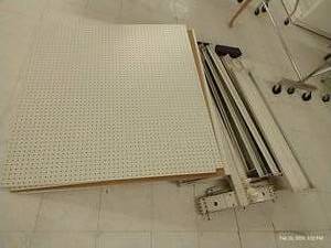 lot 406 image: Peg Board Shelving System, Wider wMore Parts