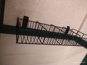 lot 419 image: Heavy Metal Wall Basket Shelf