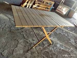 lot 447 image: Wood Fold-Out Table