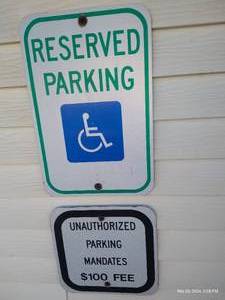 lot 454 image: Outdoor Parking Signs