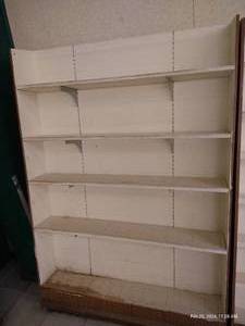 lot 315 image: Choice, Adjustable Tall Wooden Shelf Displays