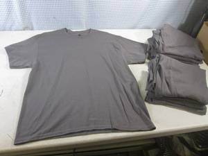 lot 168 image: (BSB) 11 Hanes Comfort Blend T-Shirts Size Large - Washed Once But Never Worn