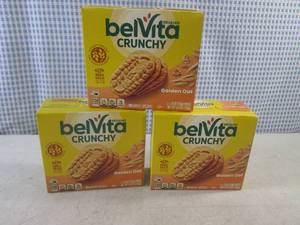 lot 229 image: (B-2) 3 Boxes Belvita Crunchy Golden Oat Beakfast Biscuits Past Date