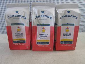 lot 258 image: (B-1) 3 Bags of Brandy Old Fashioned Light Roast Ground Coffee 12oz Past Date