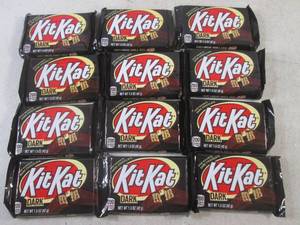 lot 268 image: (B-1) 12 Kit Kat Dark Candy Bars Past Date