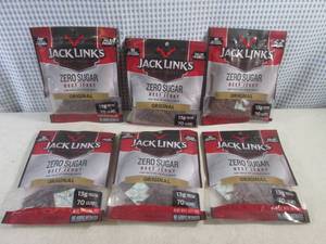 lot 279 image: (B-1) 6 Bags Jack Links Zero Sugar Original Beef Jerky Past Date