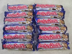 lot 284 image: (B-1) 12 Baby Ruth Candy Bars Past Date