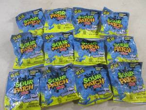 lot 293 image: (B-2) 12 Bags Sour Patch Kids Blueberry Candy Past Date