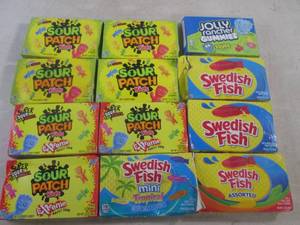 lot 295 image: (B-2) 12 Assorted Boxes of Candy Past Date