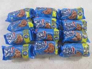 lot 299 image: (B-4) 12 Packs of Original Chips Ahoy Cookies Past Date