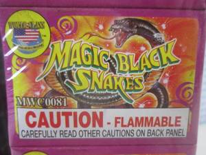 lot 142 image: (CS) 100 Boxes of Magic Black Snakes - 2 Bundles of 50 Boxes  6 Per Box