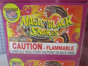 lot 141 image: (CS) 100 Boxes of Magic Black Snakes - 2 Bundles of 50 Boxes  6 Per Box