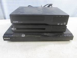 lot 113 image: (CSB) 3 DVD Players - LG, Sony and Sanyo - All Power On