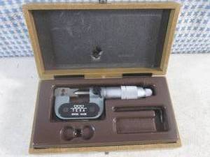 lot 24 image: (EC1) .050-.300 Shaft Micrometer .0001 Resolution Spot On Friction Thimble with Case