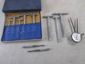 lot 44 image: (CSB) Telescoping Gages, Linear Inside Dial Caliper and 2 Hole Gages