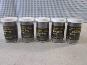 lot 49 image: (EC1) 5 Containers of Veritas Lapping Grit 90x, 180x, 280x, 400x and 600x