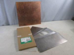 lot 59 image: (EC1) Assortment of 6 x 12 Steel Sheets (Some Not Full) and 12 x 12 Copper Sheet