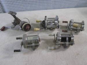lot 88 image: (FS) 5 Assorted Fishing Reels See Photos