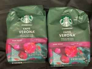 Starbuck Verona Coffee 2 Large Bags Best by 09242023