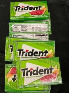 10 Packs Trident Watermelon Gum