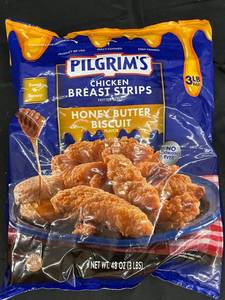 Chicken Breast Strips Honey Batter Biscuit flavor Frozen