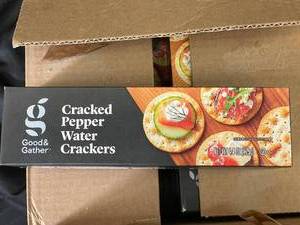Cracked Pepper Water Crackers 12 boxes&nbspBest by 04092024