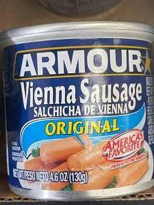 Armour Vienna Sausage 24 Pack 4.6oz cans&nbspBest by 07062025