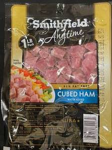 Smithfield Cubed Ham 4 pounds&nbspBest by 12252022