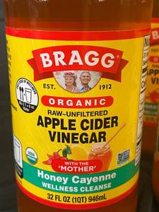 Braggs Apple Cider vinegar Cayenne 4 bottles&nbspBest by 04042026