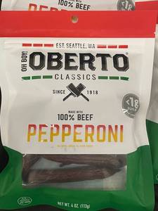 Oberto Pepperoni 4 bags 4oz each&nbspBest by 01012024