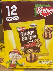 Keebler Fudge Stripes 4 boxes&nbspBest by 10212023
