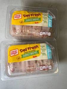 lot 10 image: Oscar Mayer Deli Fresh Oven Roasted Turkey Breast - 2 22Oz Packs Best by 11272023