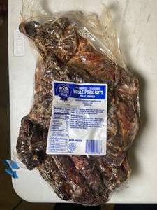 lot 33 image: Pit Smoked & Seasoned Whole Pork Butt - 1 7Lb Item Best by 09152023