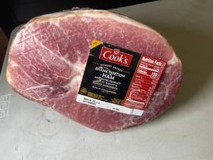 lot 152 image: Hickory Smoked Shank Portion Ham  11.5Lbs Best by 02192024