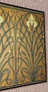 lot 116 image: Framed Art Nouveau Walter Crane Floral Gladiolus Print