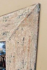 lot 77 image: Rustic Farmhouse Aged Accent Mirror