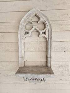 lot 124 image: Gothic Window Wall Sconce Shelf