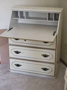 lot 63 image: Wonderful French Provincial Desk Secretary by Dixie