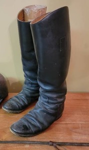 lot 103 image: Equestrian Dressage Riding Boots, Helmet & Crop