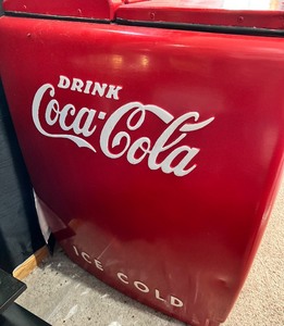 lot 3 image: Large Vintage Westinghouse COCA-COLA Cooler