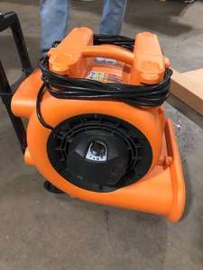 RIDGID 1625 CFM 3-Speed Portable Blower Fan Air Mover with Collapsible Handle and Rear Wheels for Water Damage Restoration  Customer Returns See Pictures