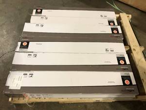 10 Boxes of TrafficMaster Walnut Ember Grey 4 MIL x 6 in. W x 36 in. L Peel and Stick Water Resistant Luxury Vinyl Plank Flooring (36 sqftcase) Customer Returns See Pictures