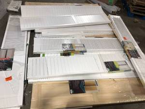 Pallet of Assorted Closet Doors various Sizes Models and Conditions Customer Returns See Pictures