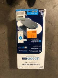 Chamberlain B6713T 1 � HP LED Smart Quiet Belt Garage Door Opener with Battery Backup Customer Returns See Pictures
