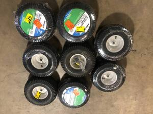 Lot of Arnold Universal 15 in. Front Wheel Assembly for Most Front Engine Riding Lawn Tractors   Customer Returns See Pictures