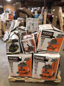 Pallet of Assorted WetDry Shop Vacs Various Models and Conditions Customer Returns See Pictures