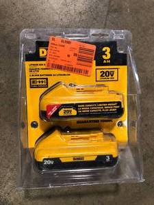 DEWALT 20V MAX Compact Lithium-Ion 3.0Ah Battery Pack (2 Pack) Customer Returns See Pictures